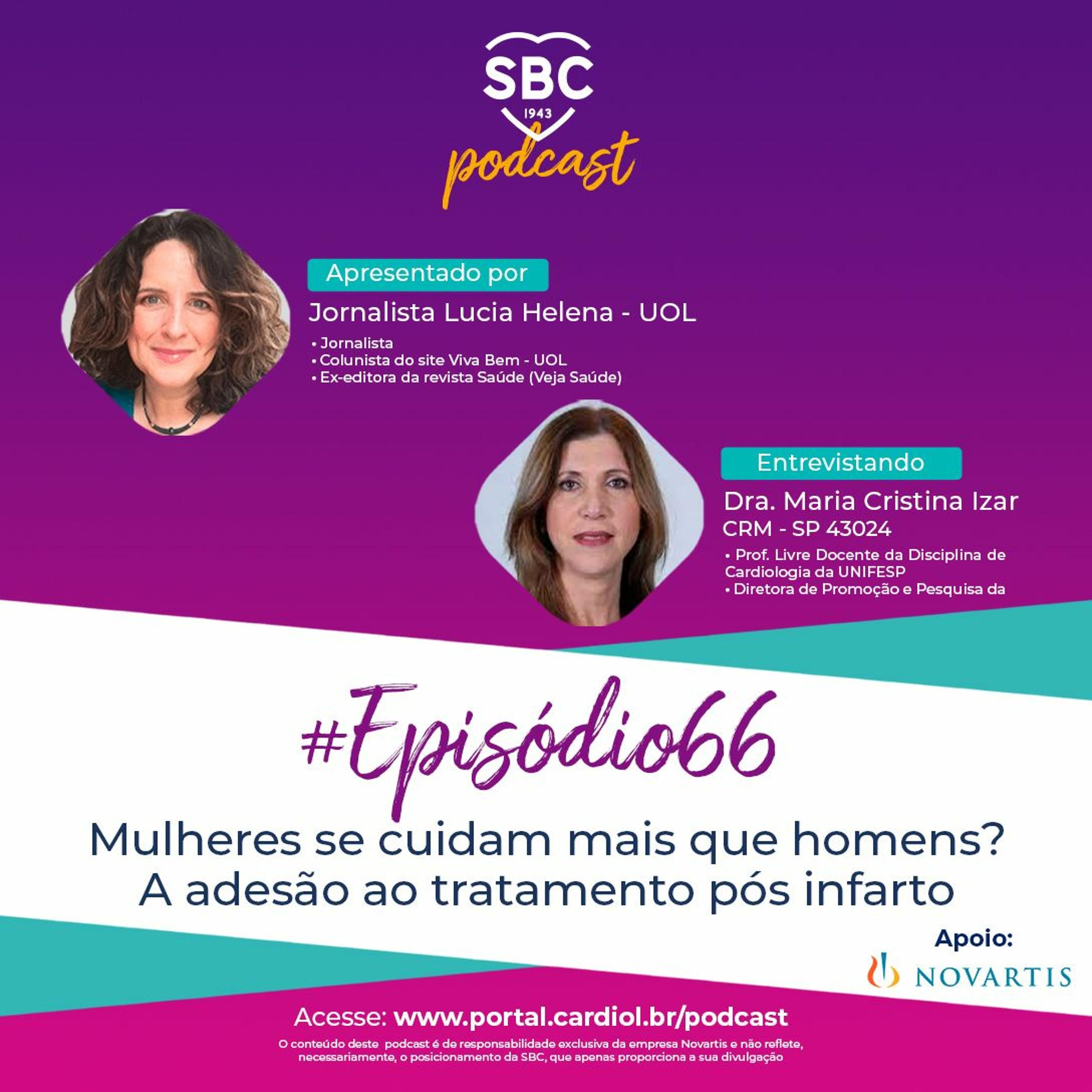 Podcast SBC 066 - Mulheres se cuidam mais que homens? A adesão ao tratamento pós infarto by SBC - Sociedade Brasileira de Cardiologia